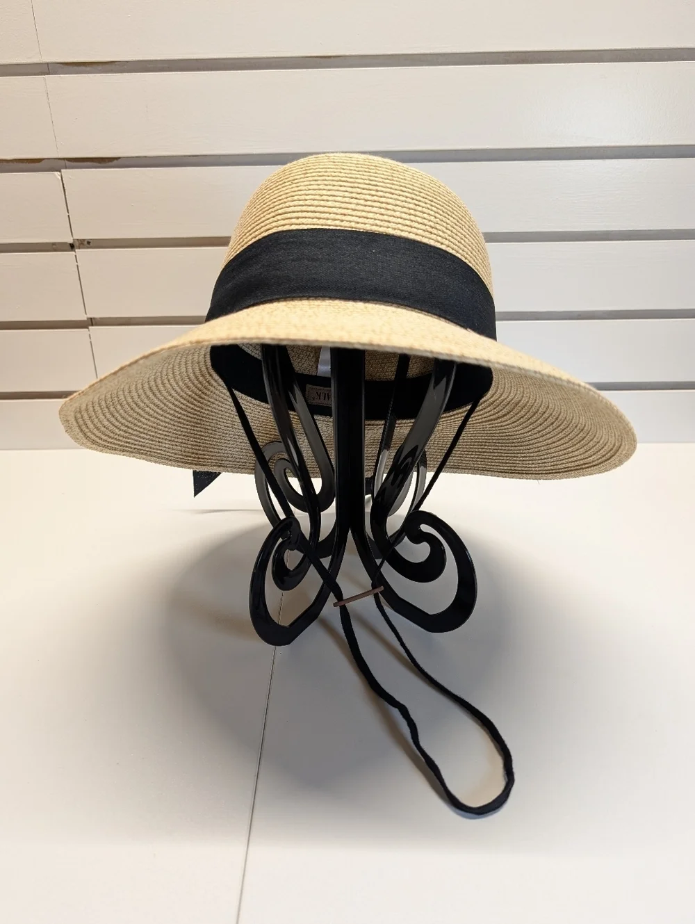 FURTALK Women's Foldable Wide Brim Straw Hat Beige M/L EUC